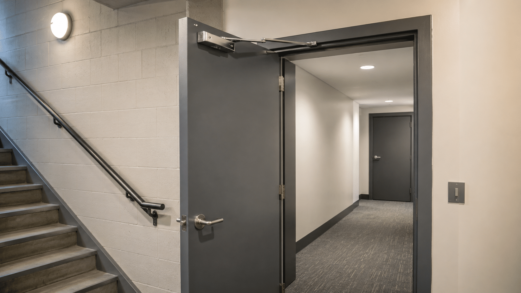 Winter Fire Door